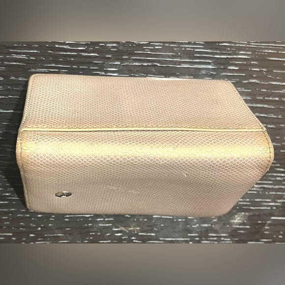 MONTBLANC VINTAGE leather ice white flap card holder RARE - Picture 10 of 12